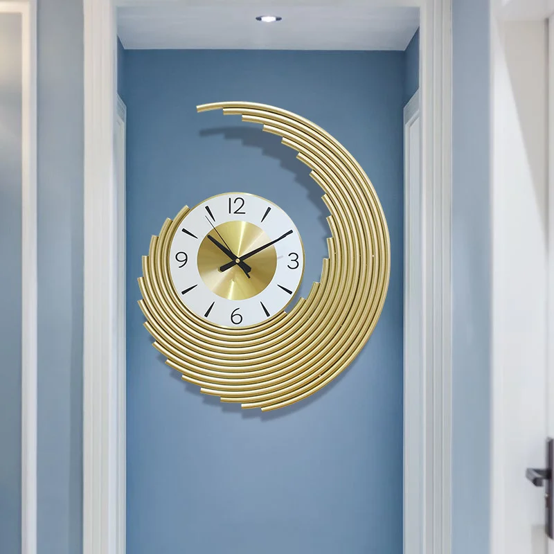 Luxury Watch Europe - Zegar ścienny w stylu light luxury,