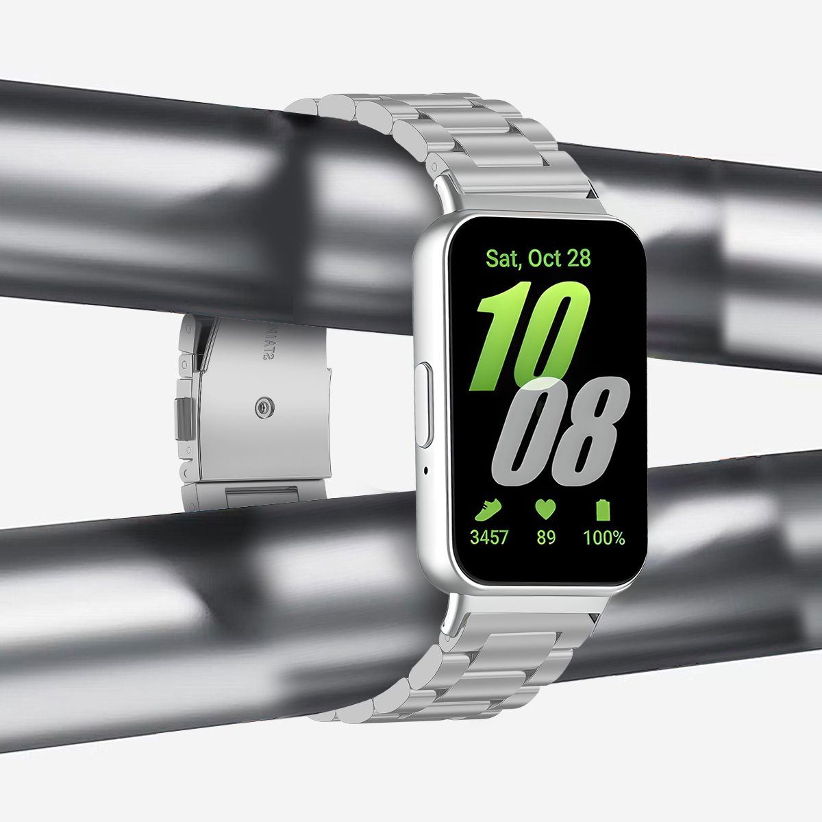Luxury Watch Galaxy - Pasek ze stali nierdzewnej do Samsung