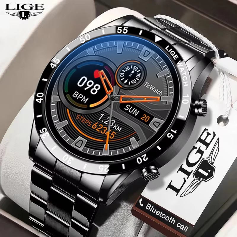 Luxury Watch On Wrist - Luksusowy stalowy smartwatch męski, sportowa bransoletka