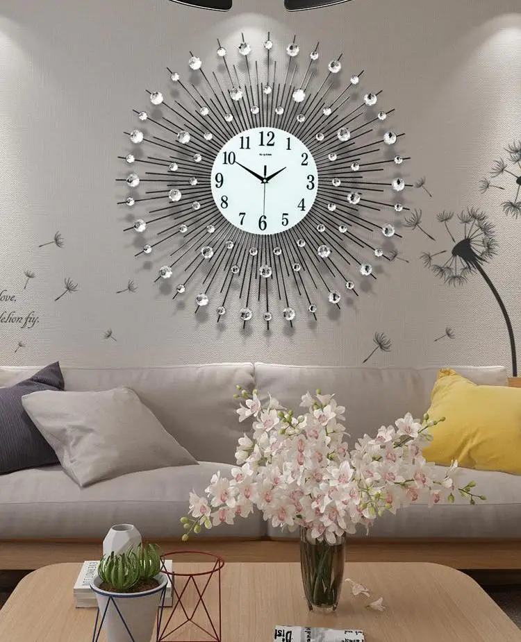 Luxury Watch Europe - Luksusowy Zegar Ścienny 3D Artystyczny Duży