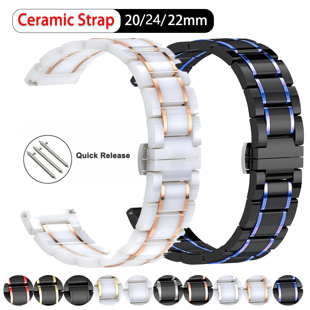 Luxury Watch Galaxy - 20mm 22mm 24mm Pasek ceramiczny do
