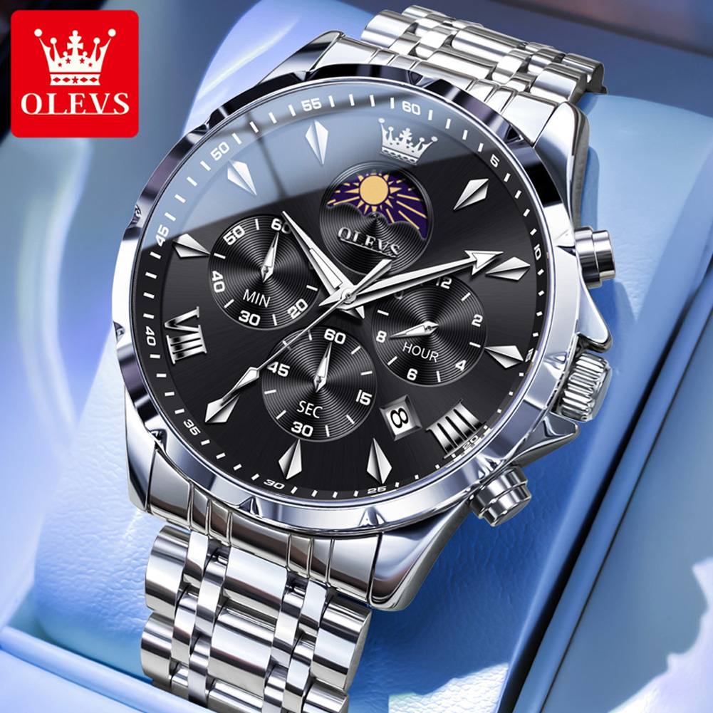 Luxury Watch Exhibition - Zegarek męski OLEVS 3653 z kalendarzem