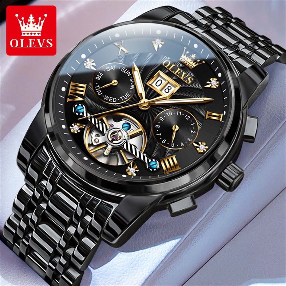 Rolex Watch Daytona - OLEVS Klasyczne męskie zegarki Tourbillon Wielofunkcyjny,