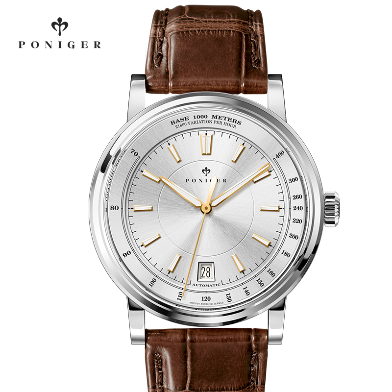 Luxury Watch Japan Brand - Szwajcaria PONIGER Męski Japoński NH35A Luksusowy