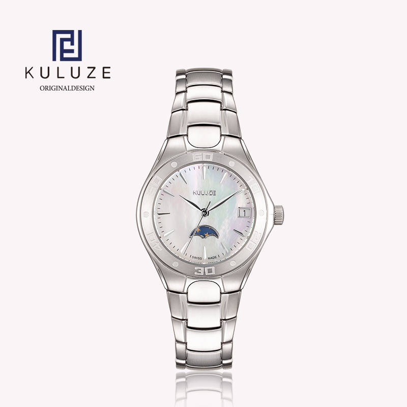 Luxury Watch Exhibition - KULUZE tytanu zegarek dla kobiet szwajcarski