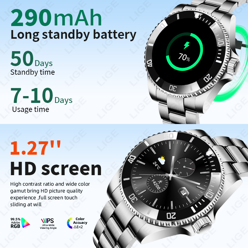 Smartwatch LIGE 2026 z ekranem – Luxury Watch On Wrist recenzja i cena