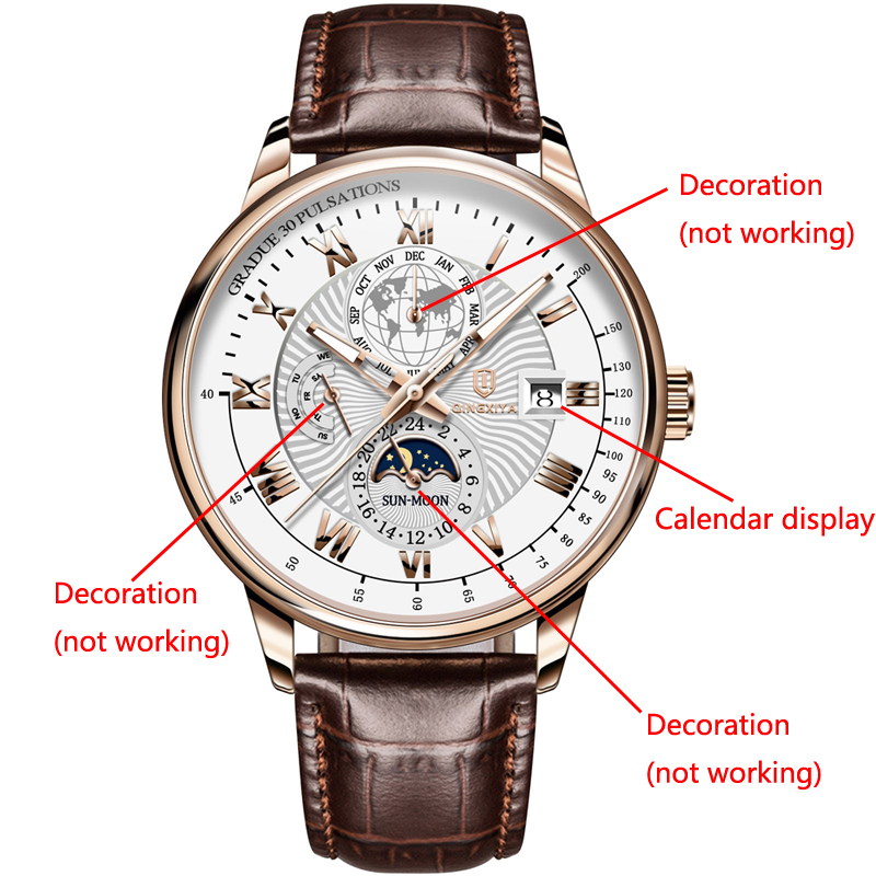 QINGXIYA marka modny skórzany  – Luxury Watch And Price recenzja i cena