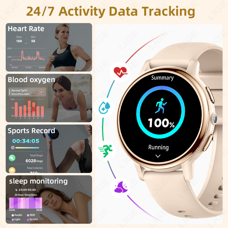 Smartwatch damski LIGE 2026, l – Luxury Watch On Wrist recenzja i cena