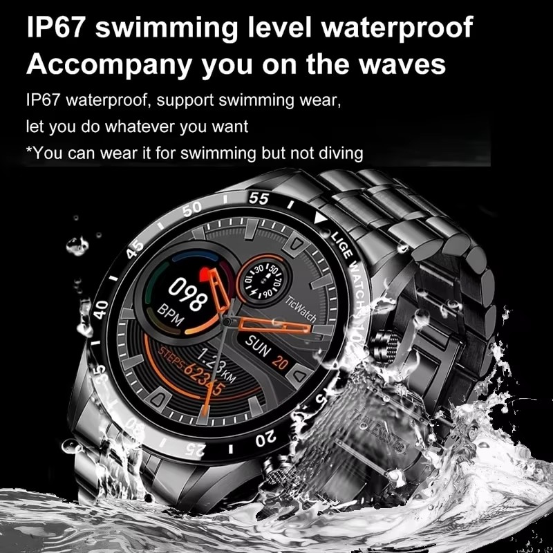 LIGE Nowy Smartwatch z Funkcją – Luxury Watch On Wrist recenzja i cena