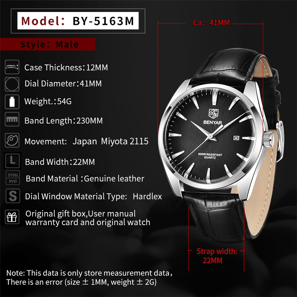 Benyar 5163 Luksusowe zegarki  – Luxury Watch Exhibition recenzja i cena