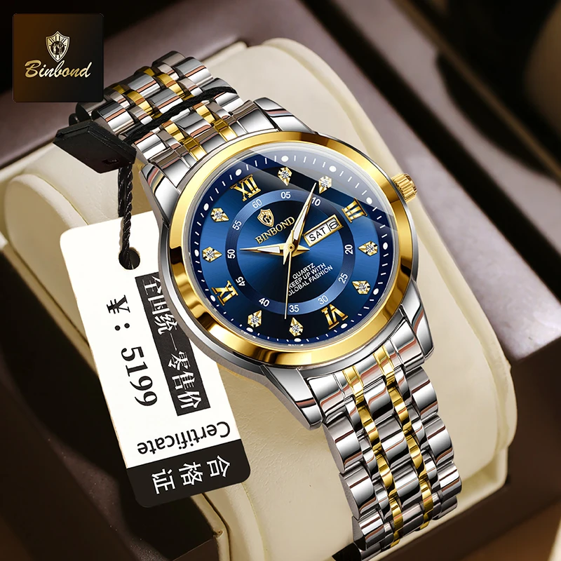 BINBOND B7169 Luksusowe zegark – Luxury Watch Exhibition recenzja i cena