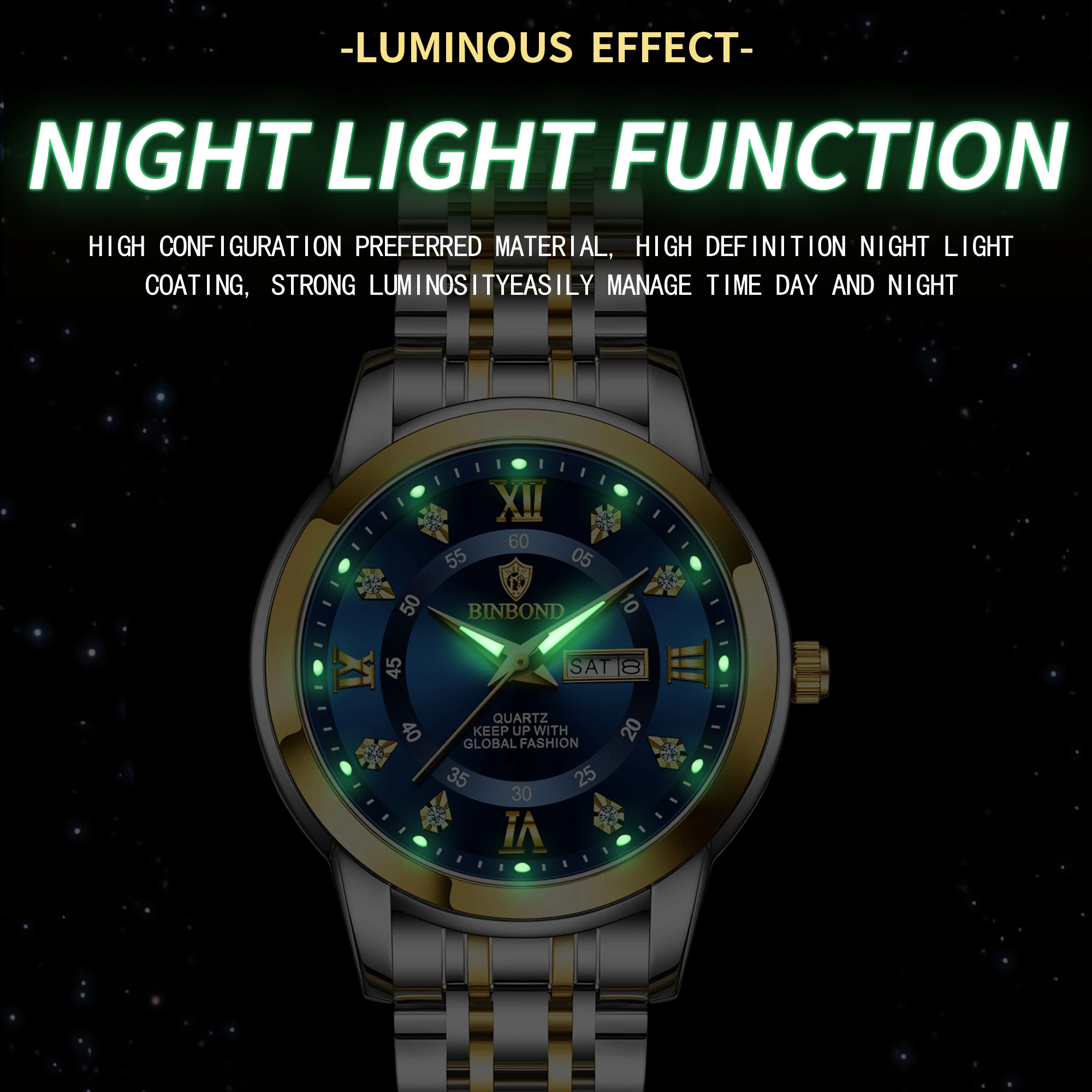BINBOND B7169 Luksusowe zegark – Luxury Watch Exhibition recenzja i cena